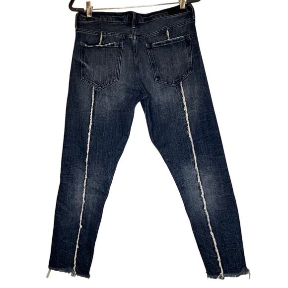 Express Vintage Skinny High Rise Botton Fly Jeans 6 - Picture 3 of 3